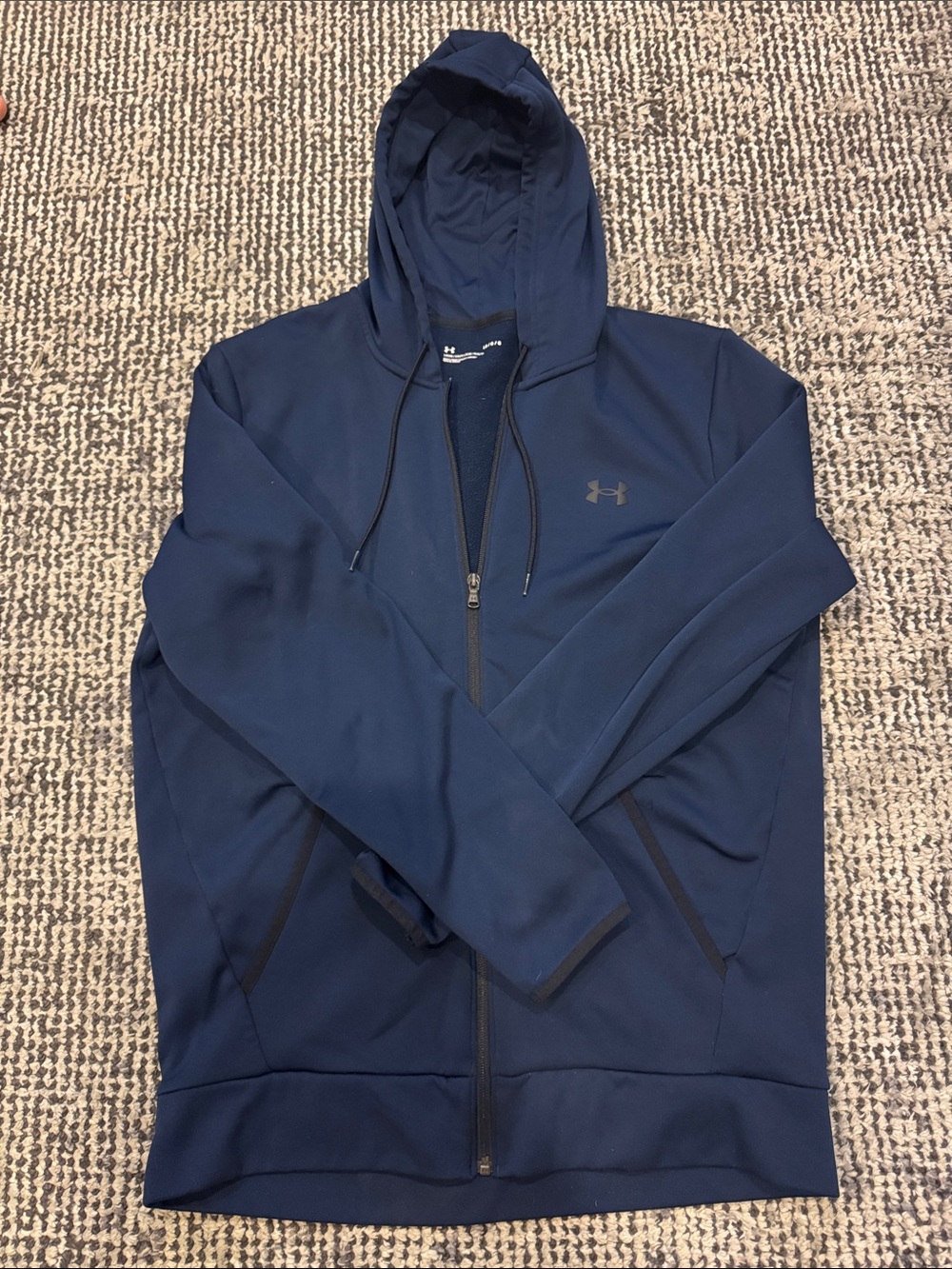 Under Armour Navy Full-Zip Performance Hoodie